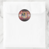 Lady Sioux Ronde Sticker (Tas)