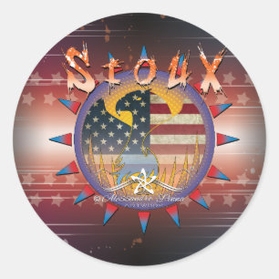 Lady Sioux Ronde Sticker