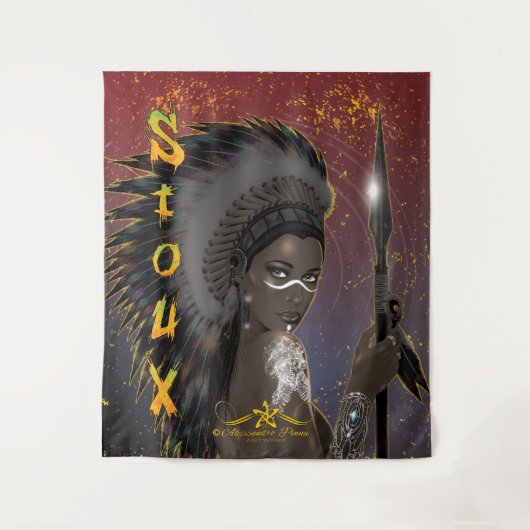 Lady Sioux Wandkleed (Voorkant)