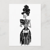 Lady Skeleton Briefkaart (Voorkant)