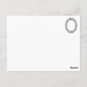 Lady Skipwith Briefkaart (Achterkant)