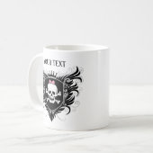 Lady Skull Crest personaliseren Koffiemok (Voorkant links)