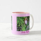 Lady Slipper 2 Tweekleurige Koffiemok (Voorkant rechts)