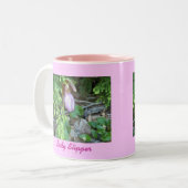Lady Slipper 2 Tweekleurige Koffiemok (Voorkant links)