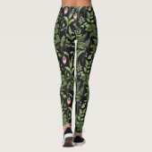 Lady Slipper Bloemen Woodland Design Leggings (Achterkant)