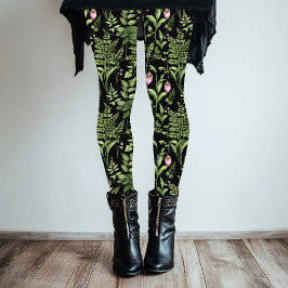 Lady Slipper Bloemen Woodland Design Leggings