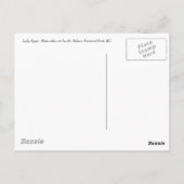 Lady Slipper Briefkaart (Achterkant)