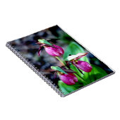 Lady Slipper I, roze groene tuin Notitieboek (Rechterzijde)