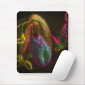 Lady Slipper Orchid Abstracte Vloerkunst Muismat (Met muis)