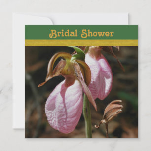 Lady Slipper Orchid Bridal Shower Kaart