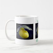 Lady Slipper Orchid Flower Personalized Koffiemok (Links)
