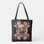 Lady Slipper Orchid Lijst Creëer Uw eigen foto Tote Bag (Achterkant)