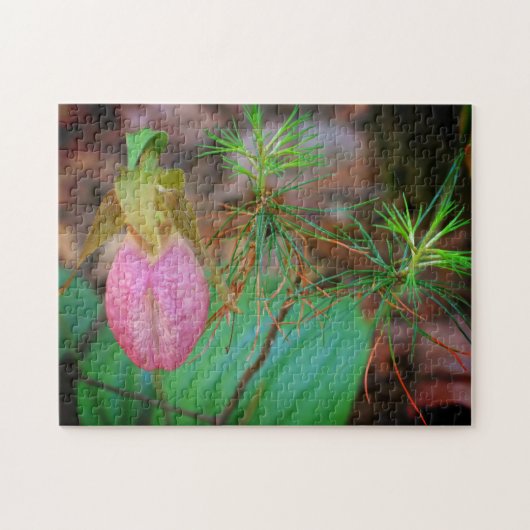 Lady Slipper Orchid Lijst Uw foto toevoegen Legpuzzel (Horizontaal)