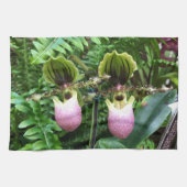 Lady Slipper Orchids Kitchen Towel Theedoek (Horizontaal)