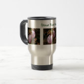 Lady Slipper Pair Flower Photography Travel Mug Reisbeker (Voorkant links)