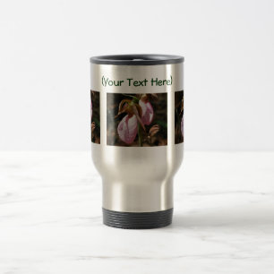 Lady Slipper Pair Flower Photography Travel Mug Reisbeker