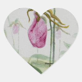 Lady Slippers Hart Sticker