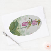 Lady Slippers Ovale Sticker (Envelop)