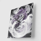 Lady Smoke Vierkante Klok (Hoek)