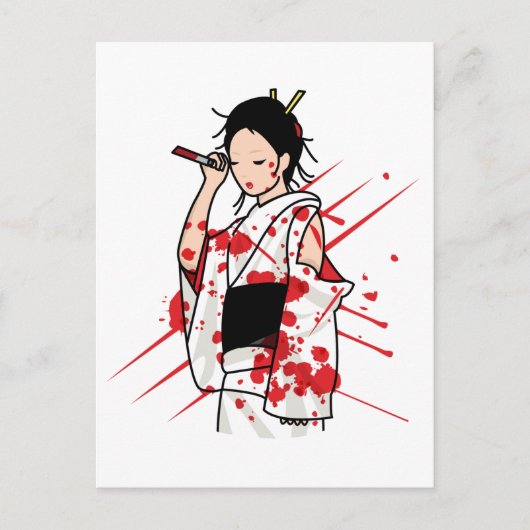 Lady Snow Blood Briefkaart (Voorkant)