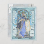 Lady Snowflake Briefkaart (Voorkant / Achterkant)