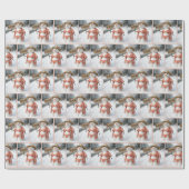 Lady Snowman Hitchhiking with a Florida Sign Cadeaupapier (Vlak)