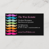 Lady-Stache Bizcard Visitekaartje (Achterkant)