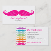Lady-Stache Bizcard Visitekaartje (Voorkant / Achterkant)