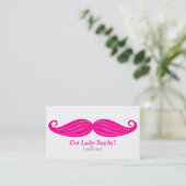 Lady-Stache Bizcard Visitekaartje (Staand voorkant)