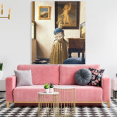 Lady stand at the Virginal, c.1672-73 Canvas Afdruk (Insitu (Woonkamer))