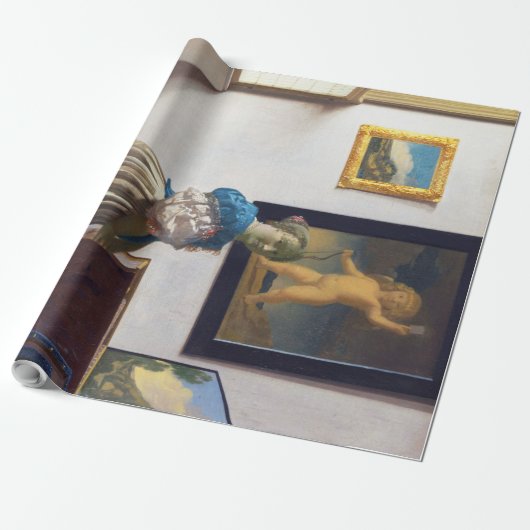 Lady Standing bij een Virginal, Johannes Vermeer Cadeaupapier (Uitgerold)
