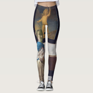 Lady Standing bij een Virginal, Johannes Vermeer Leggings