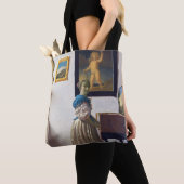 Lady Standing bij een Virginal, Johannes Vermeer Tote Bag (Dichtbij)