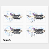 Lady Stardust Rechthoekige Sticker (Vel)