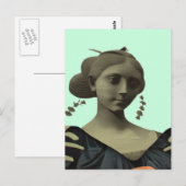 Lady Statue Briefkaart (Voorkant / Achterkant)