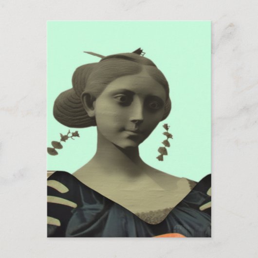 Lady Statue Briefkaart (Voorkant)