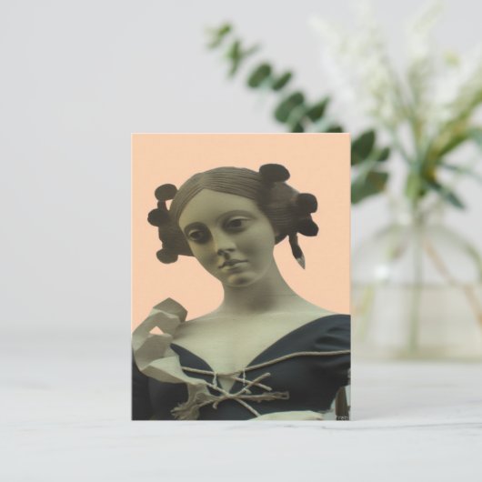 Lady Statue Briefkaart (Staand voorkant)