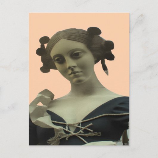 Lady Statue Briefkaart (Voorkant)