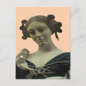 Lady Statue Briefkaart (Voorkant)