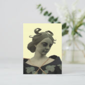 Lady Statue Briefkaart (Staand voorkant)