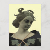 Lady Statue Briefkaart (Voorkant)