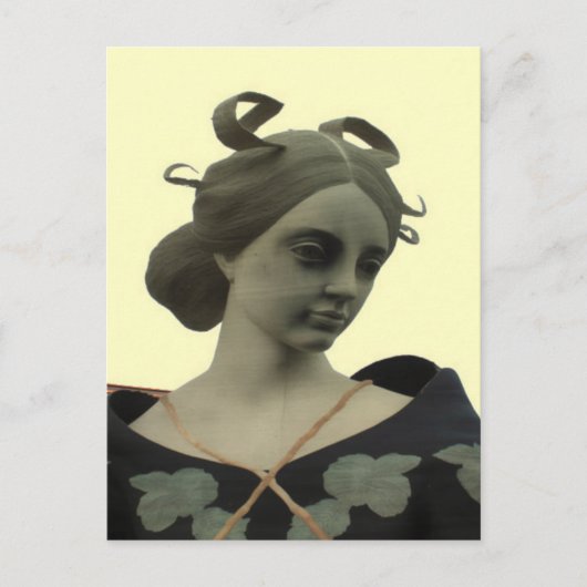 Lady Statue Briefkaart (Voorkant)