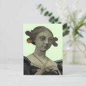 Lady Statue Briefkaart (Staand voorkant)