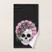 Lady Sugar Skull Bad Handdoek (Handdoek)