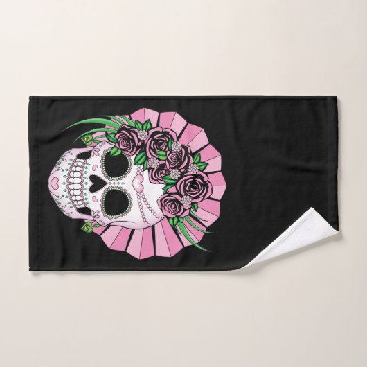 Lady Sugar Skull Bad Handdoek (Handdoek)
