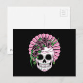 Lady Sugar Skull Briefkaart (Voorkant / Achterkant)
