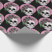 Lady Sugar Skull Cadeaupapier (Hoek)