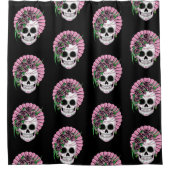 Lady Sugar Skull Douchegordijn (Voorkant)