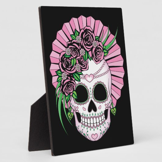 Lady Sugar Skull Fotoplaat (Zijkant)