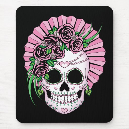 Lady Sugar Skull Muismat (Voorkant)